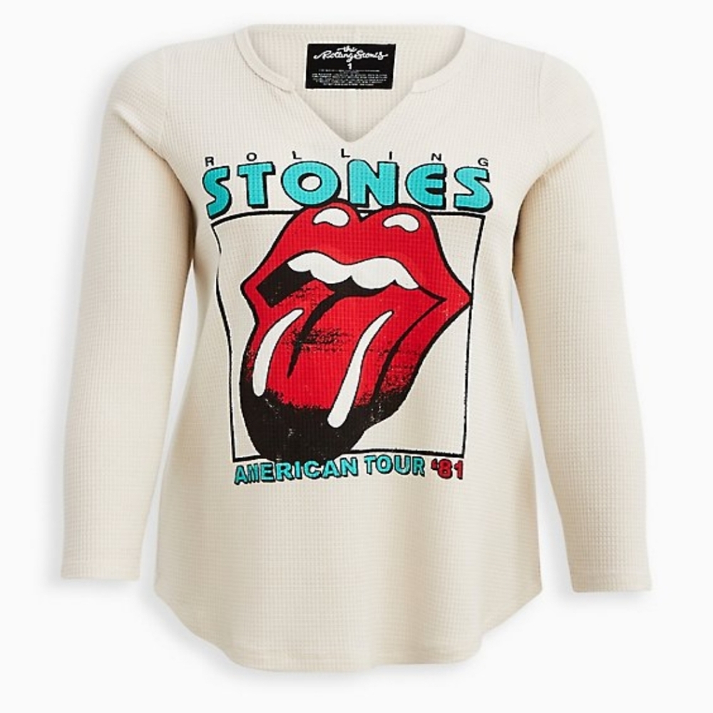 Torrid. NWT  size 2 Rolling stones long John long sleeve shirt V neck NWT size…